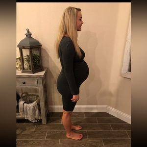 Long Sleeve Fitted Dress